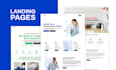 create professional landing page design, website in figma