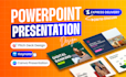 do powerpoint design, template, pitch deck design, keynote, canva presentation