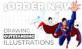 draw a comic style illustrations and character art, no ai