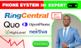 ringcentral quo nextiva aircall IVR a2p SMS hippa calling for real estate health