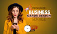 luxury business card designs to impress instantly
