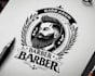 create professional barber shop logo design for you