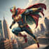drawing custom superhero character in action
