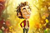 make funny caricature portrait and cartoon