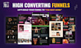 design clickfunnels 2 0 , gohighlevel funnel, ghl landing page and ghl website