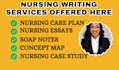 provide nursing services, care plan, soap note, case study and concept map