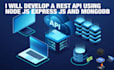 develop backend API with node js express js and mongodb