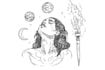 make a minimalist lineart tattoo design or illustration