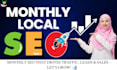 grow your business with monthly local SEO  service for gbp and website