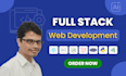 do custom website development as full stack web developer