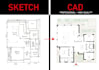 do architectural floor plan, elevations, sections dwg