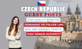 create do follow SEO backlinks from czech republic via guest post