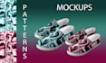 create unique and stylish footwear pattern designs with free mockups