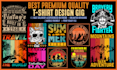 do custom retro vintage graphic t shirt designs for pod