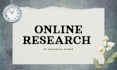conduct comprehensive online research on any topic