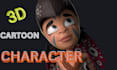 do 3d character modeling cartoon character 3d modeling stylized character 3d rig
