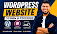 design and redesign wordpress websites with elementor