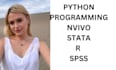 be your data analyst using excel, spss, sas, r and python