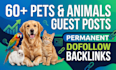 do pets and animal guest post on da 60 blog