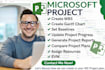 create project schedule, gantt chart and wbs in ms project