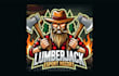 make modern lumberjack mascot logo with free source file