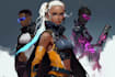 do cyberpunk and retro aesthetic characters