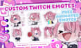 draw twitch emotes, animated chibi emote, discord emoji