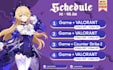 design custom vtuber stream schedule and twitch overlays