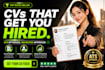 write an ats optimized resume, CV and cover letter
