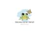 design awesome frog and butterfly logo