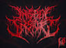 hand draw a bloody death grind logo