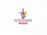 design humming bird wine bar logo