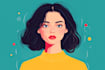 draw flat minimalist vector portrait from your photo