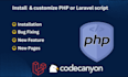do modifications in your php script or website