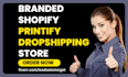 design shopify printify printful etsy print on demand dropshipping store website