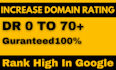increase ahref domain rating fast