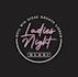 make modern ladies night party label logo
