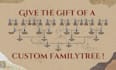 design an custom family tree  unique gift idea