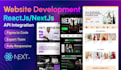 develop react website and nextjs website