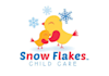 design snow flakes childcare logo