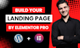 design landing page wordpress landing using elementor pro