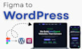 convert figma to wordpress, PSD to wordpress, figma to elementor