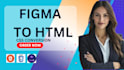 convert figma to html, PSD to html,  css bootstrap 5