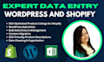 upload wordpress blogs and manage shopify listings with SEO