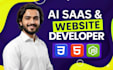 do ai saas full stack development, web app, frontend, backend developer