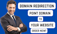 redirect domain forward to another url or website domain redirection to new site