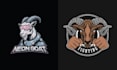 make mascot high quality rock goat logo