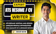write ats resume, cover letter and optimize your linkedin profile