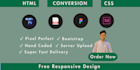design a responsive website using HTML CSS and bootstrap