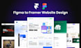 build and design a framer website, figma to framer